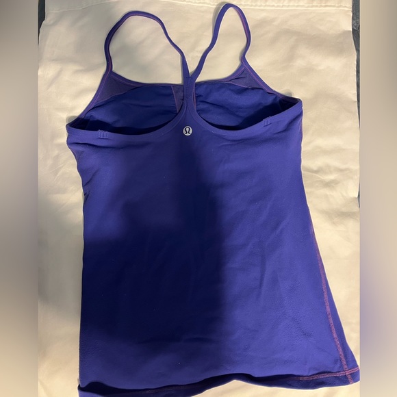 Lululemon Power Y Tank Size 6 Purple/Blue - Picture 3 of 8